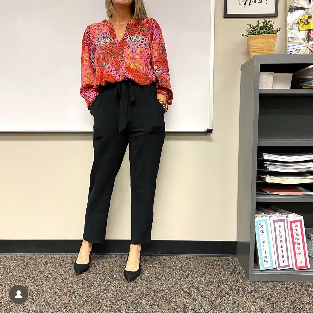 Black Ankle Cropped Boutique Pants